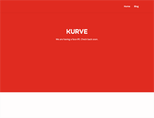 Tablet Screenshot of kurve.co.uk